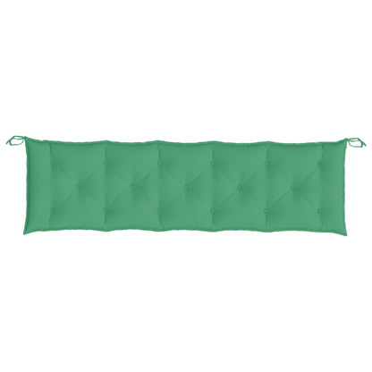 vidaXL Coussins de banc de jardin 2 pcs vert 180x50x7 cm tissu Oxford