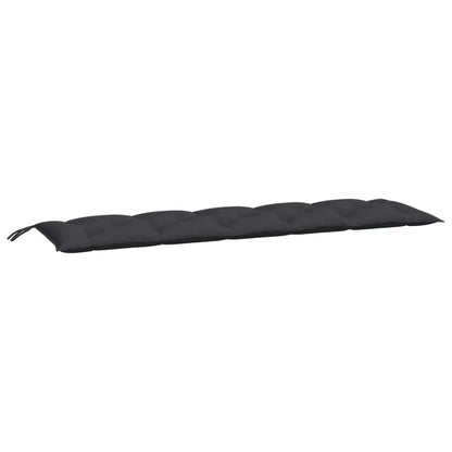vidaXL Coussins de banc de jardin 2 pcs noir 180x50x7 cm tissu Oxford
