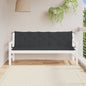 vidaXL Coussins de banc de jardin 2 pcs noir 180x50x7 cm tissu Oxford