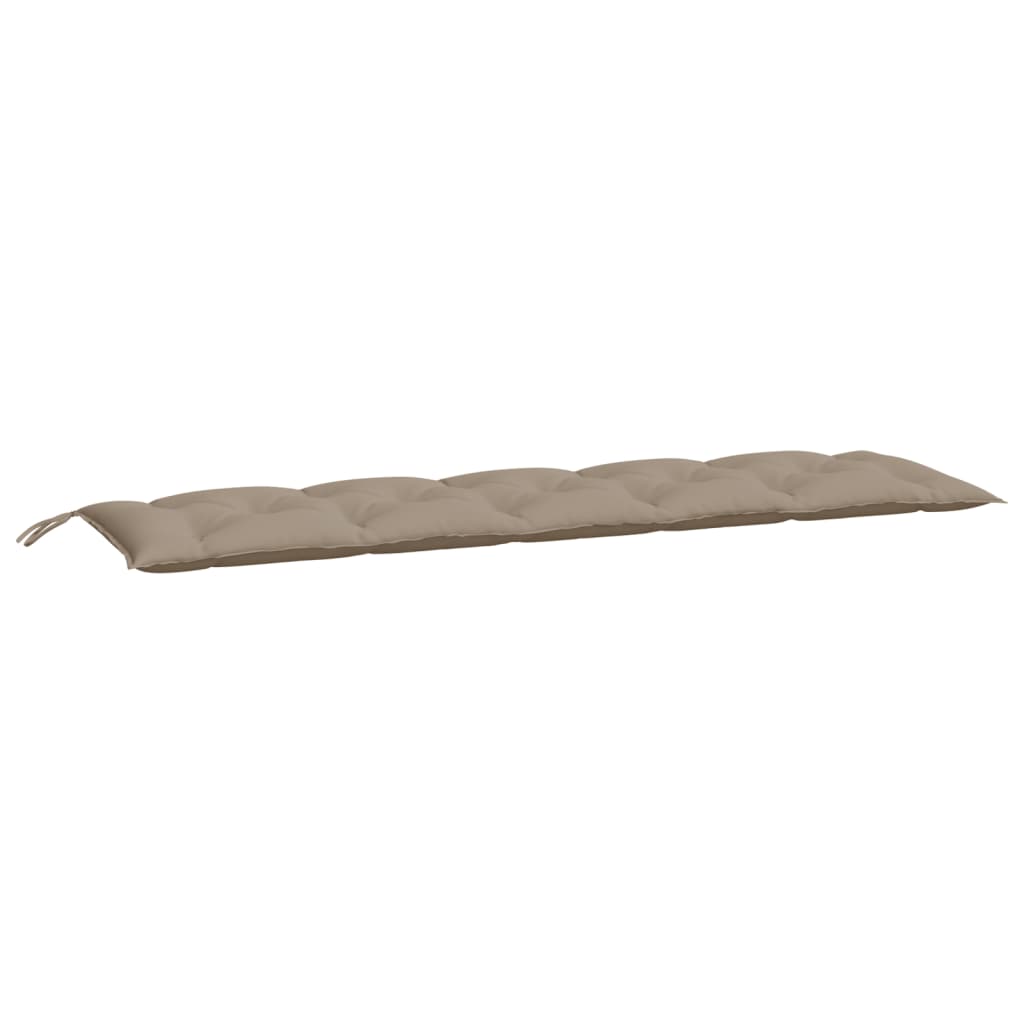 vidaXL Coussins de banc de jardin 2 pcs taupe 180x50x7 cm tissu Oxford