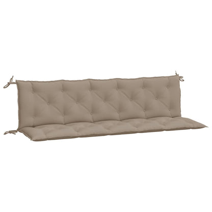 vidaXL Coussins de banc de jardin 2 pcs taupe 180x50x7 cm tissu Oxford
