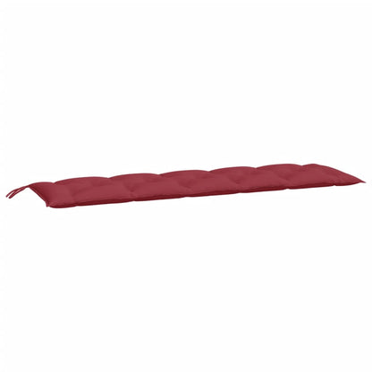 vidaXL Coussins de banc de jardin 2 pcs rouge bordeaux tissu Oxford