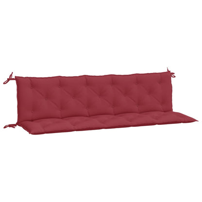 vidaXL Coussins de banc de jardin 2 pcs rouge bordeaux tissu Oxford