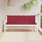 vidaXL Coussins de banc de jardin 2 pcs rouge bordeaux tissu Oxford