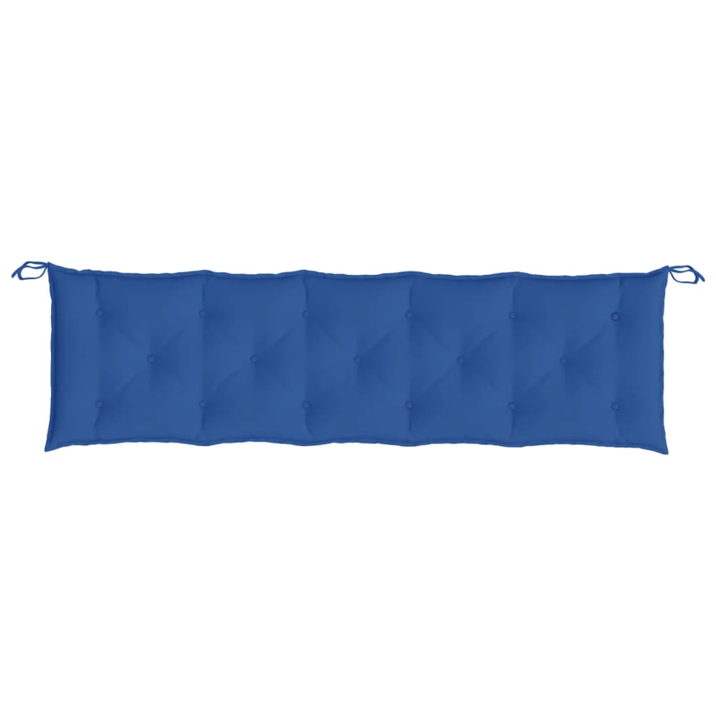 vidaXL Coussins de banc de jardin 2 pcs bleu 180x50x7 cm tissu Oxford