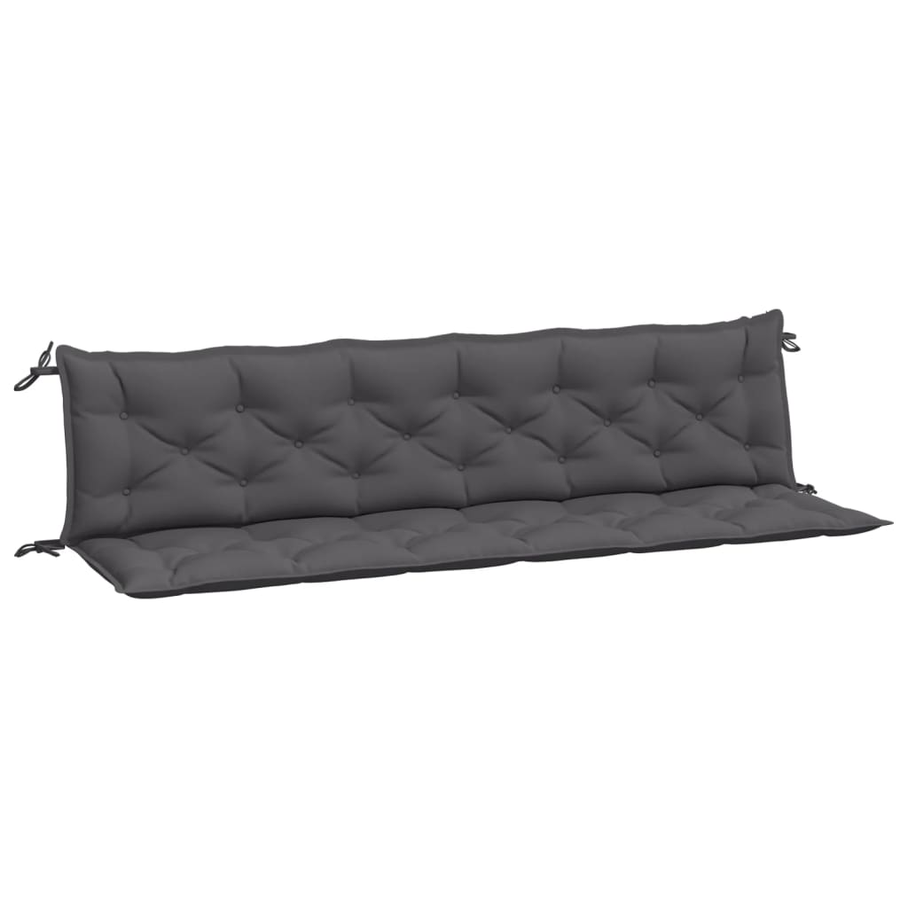 vidaXL Coussins de banc de jardin 2 pcs anthracite tissu Oxford