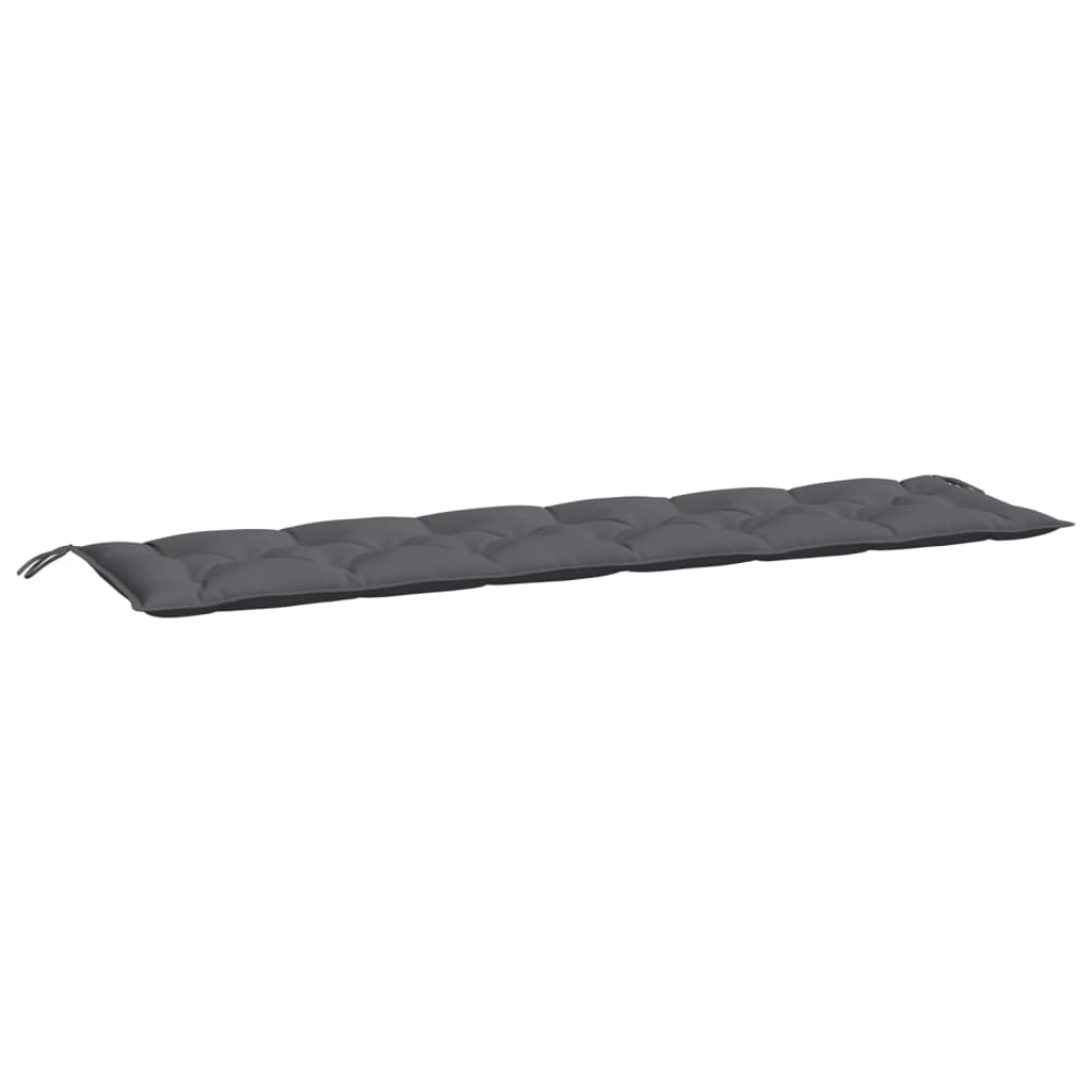 vidaXL Coussins de banc de jardin 2 pcs anthracite tissu Oxford