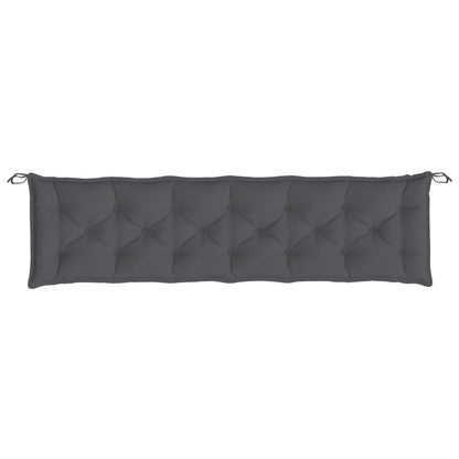 vidaXL Coussins de banc de jardin 2 pcs anthracite tissu Oxford