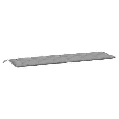 vidaXL Coussins de banc de jardin 2 pcs gris 200x50x7 cm tissu Oxford