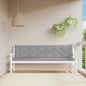 vidaXL Coussins de banc de jardin 2 pcs gris 200x50x7 cm tissu Oxford