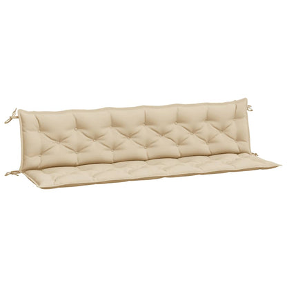 vidaXL Coussins de banc de jardin 2 pcs beige 200x50x7 cm tissu Oxford