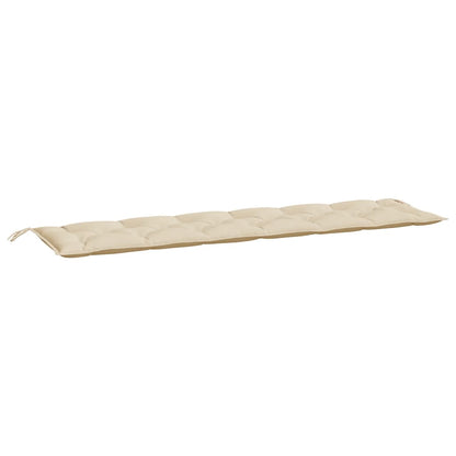vidaXL Coussins de banc de jardin 2 pcs beige 200x50x7 cm tissu Oxford