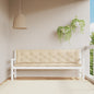 vidaXL Coussins de banc de jardin 2 pcs beige 200x50x7 cm tissu Oxford