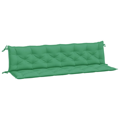 vidaXL Coussins de banc de jardin 2 pcs vert 200x50x7 cm tissu Oxford