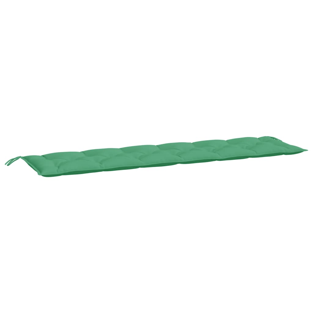 vidaXL Coussins de banc de jardin 2 pcs vert 200x50x7 cm tissu Oxford