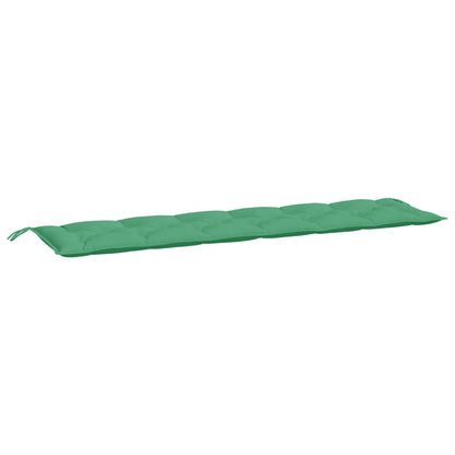 vidaXL Coussins de banc de jardin 2 pcs vert 200x50x7 cm tissu Oxford