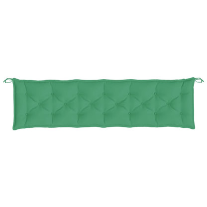 vidaXL Coussins de banc de jardin 2 pcs vert 200x50x7 cm tissu Oxford