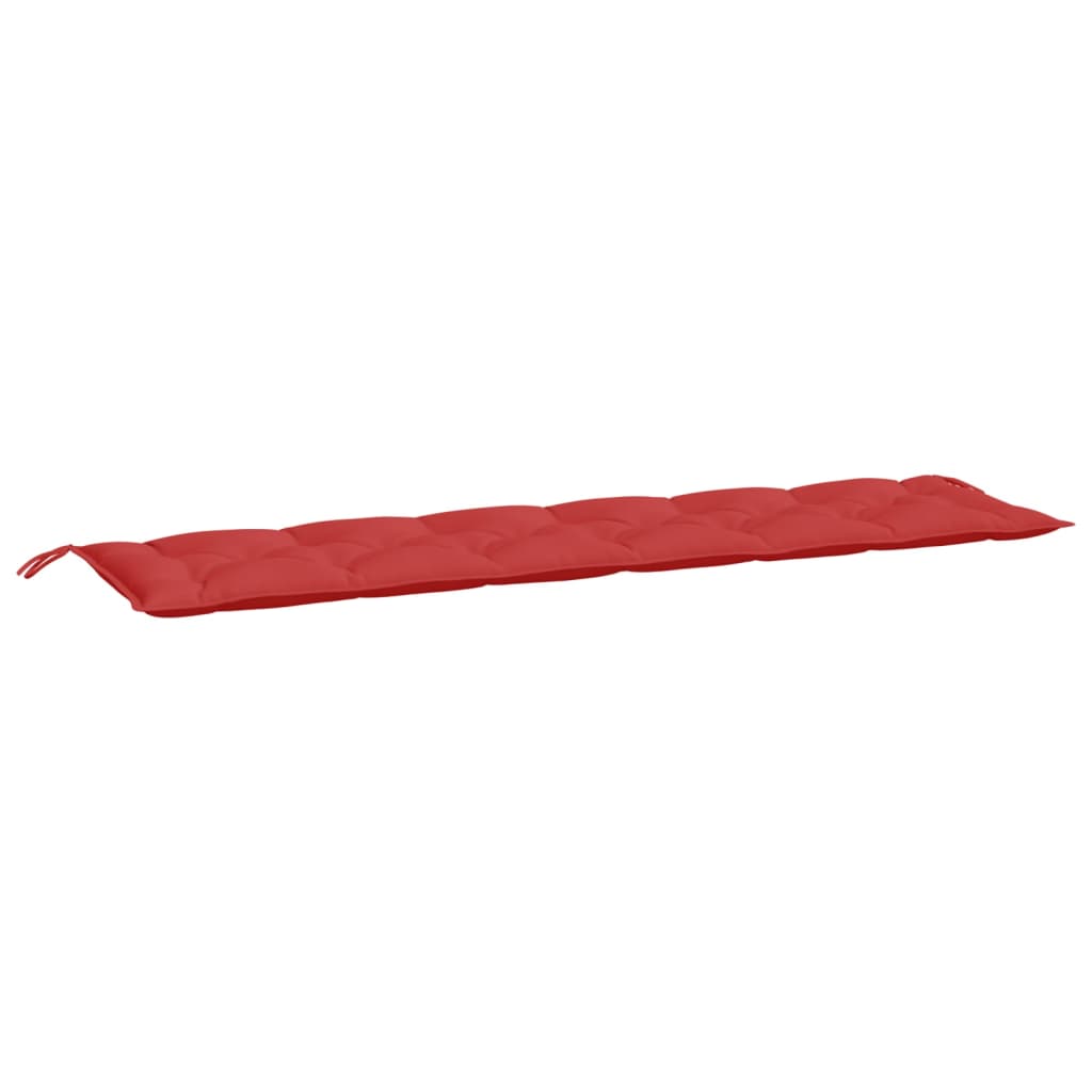 vidaXL Coussins de banc de jardin 2 pcs rouge 200x50x7 cm tissu Oxford