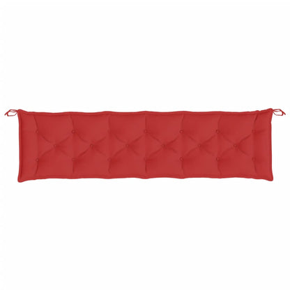 vidaXL Coussins de banc de jardin 2 pcs rouge 200x50x7 cm tissu Oxford