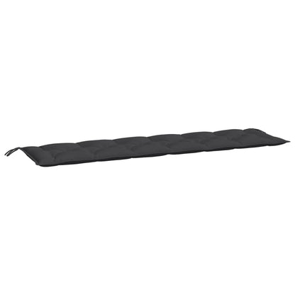 vidaXL Coussins de banc de jardin 2 pcs noir 200x50x7 cm tissu Oxford