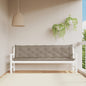 vidaXL Coussins de banc de jardin 2 pcs taupe 200x50x7 cm tissu Oxford