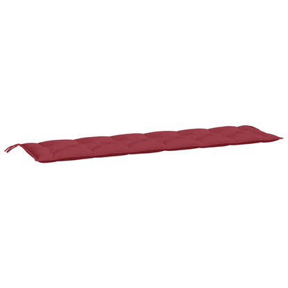 vidaXL Coussins de banc de jardin 2 pcs rouge bordeaux tissu Oxford