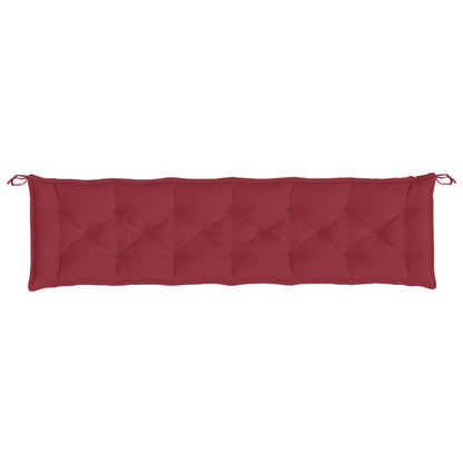 vidaXL Coussins de banc de jardin 2 pcs rouge bordeaux tissu Oxford