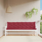 vidaXL Coussins de banc de jardin 2 pcs rouge bordeaux tissu Oxford
