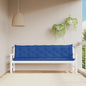 vidaXL Coussins de banc de jardin 2 pcs bleu 200x50x7 cm tissu Oxford