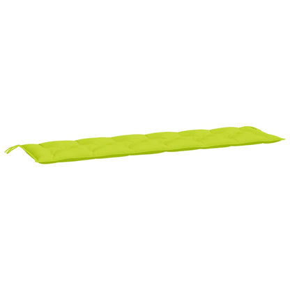vidaXL Coussins de banc de jardin 2 pcs vert vif tissu Oxford