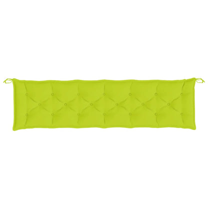 vidaXL Coussins de banc de jardin 2 pcs vert vif tissu Oxford