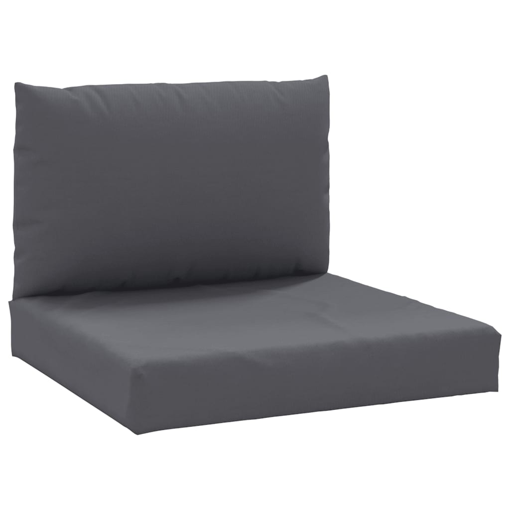 vidaXL Coussins de palette 2 pcs anthracite tissu oxford