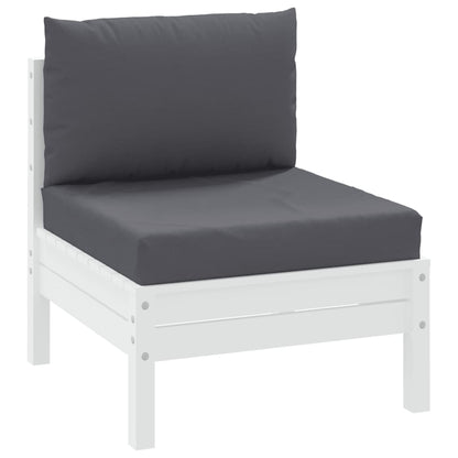 vidaXL Coussins de palette 2 pcs anthracite tissu oxford