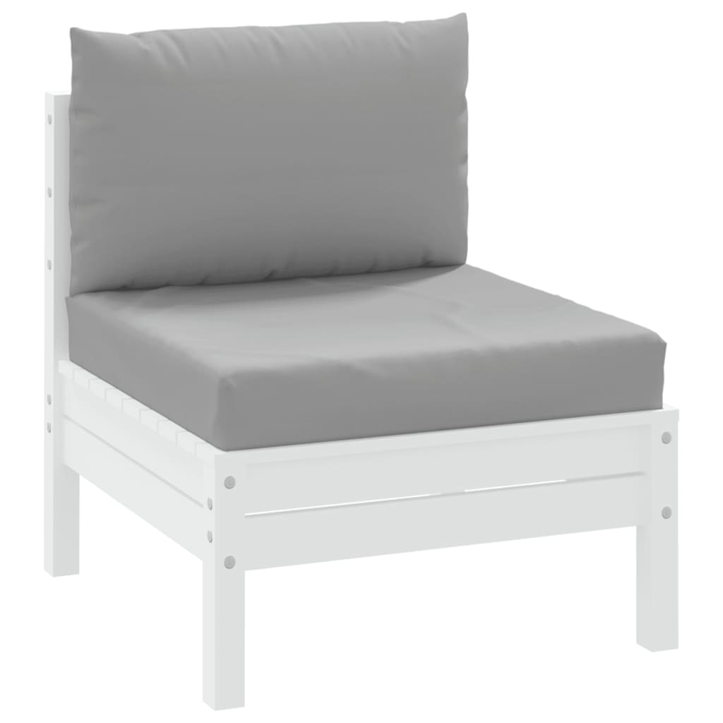 vidaXL Coussins de palette lot de 2 gris tissu oxford