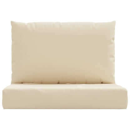 vidaXL Coussins de palette 2 pcs beige tissu oxford