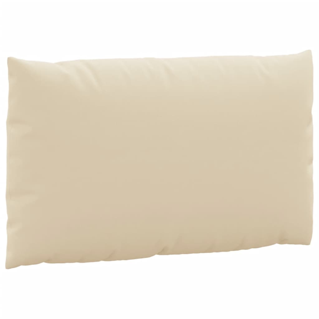 vidaXL Coussins de palette 2 pcs beige tissu oxford