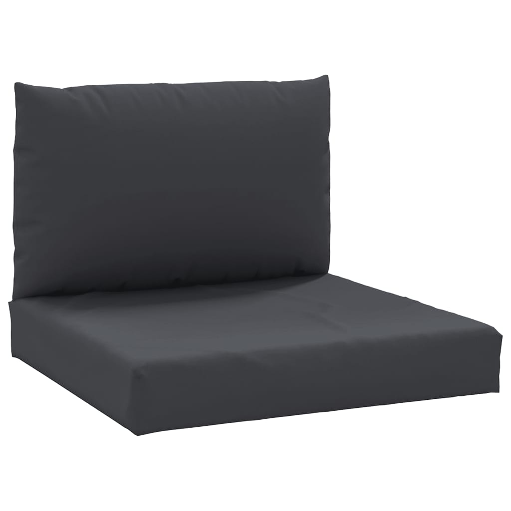 vidaXL Coussins de palette 2 pcs noir tissu oxford