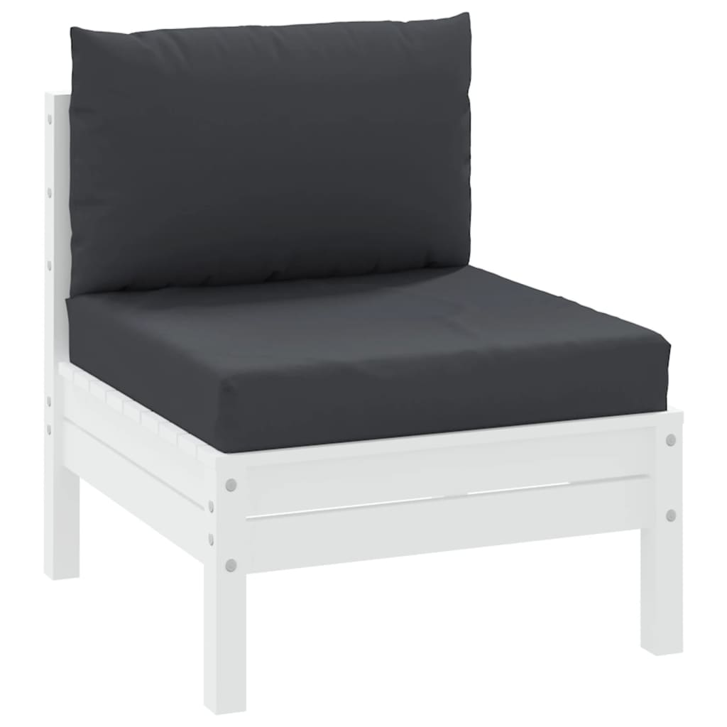 vidaXL Coussins de palette 2 pcs noir tissu oxford