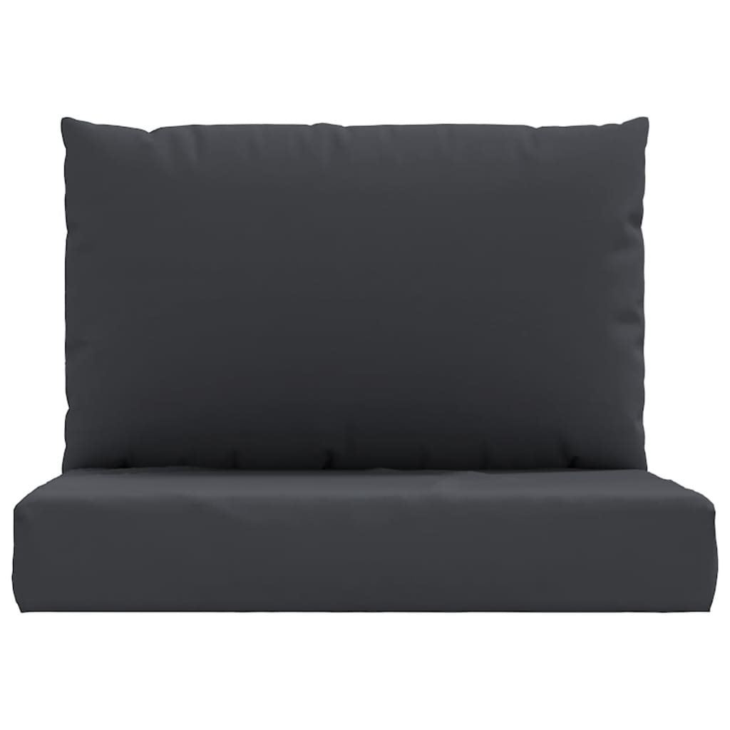 vidaXL Coussins de palette 2 pcs noir tissu oxford