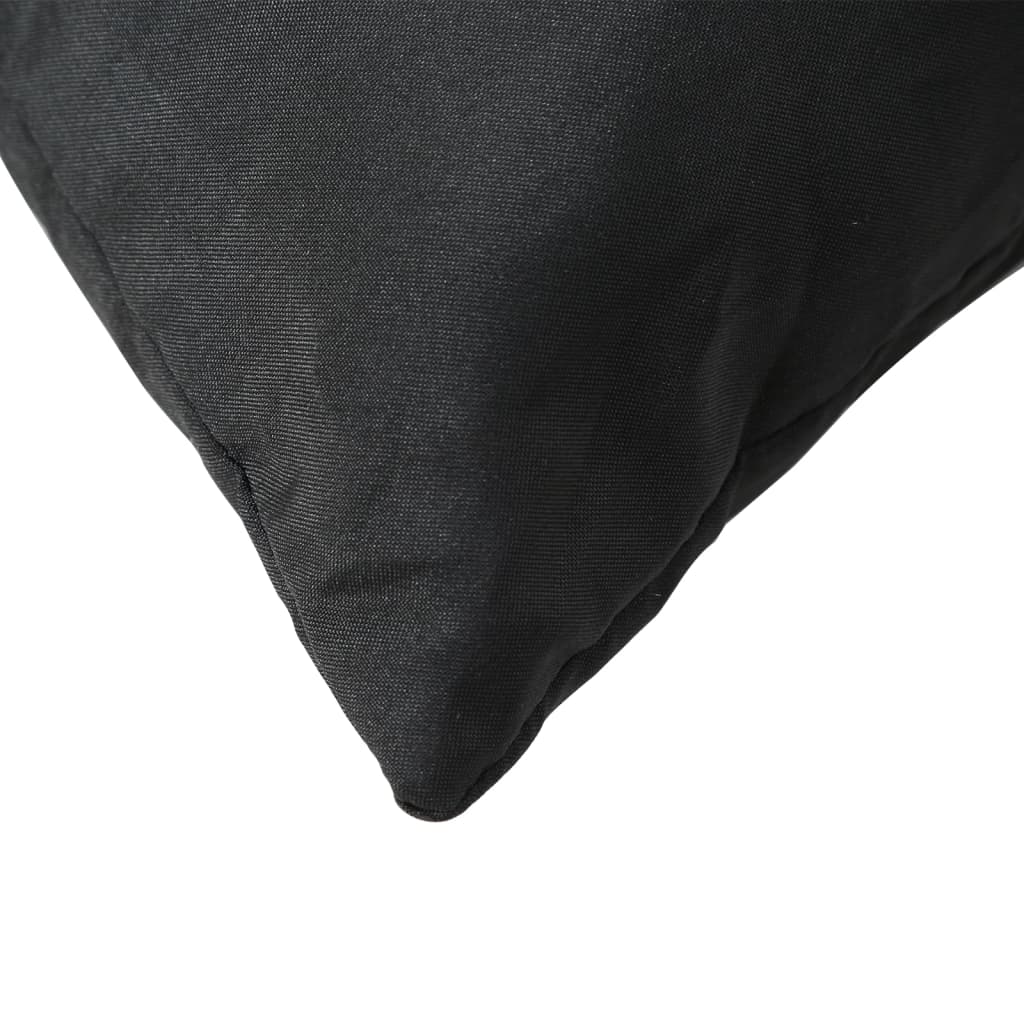 vidaXL Coussins de palette 2 pcs noir tissu oxford