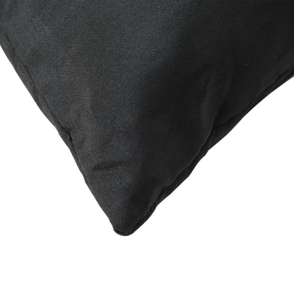 vidaXL Coussins de palette 2 pcs noir tissu oxford