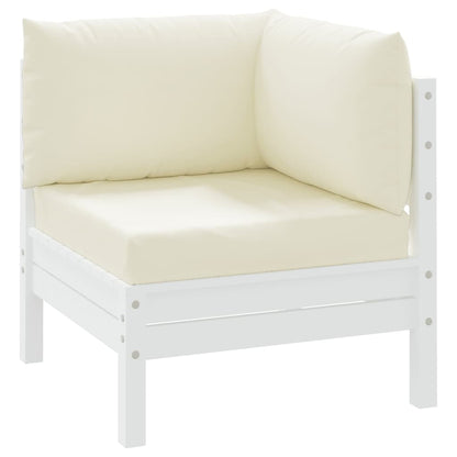 vidaXL Coussins de palette 3 pcs blanc crème tissu oxford
