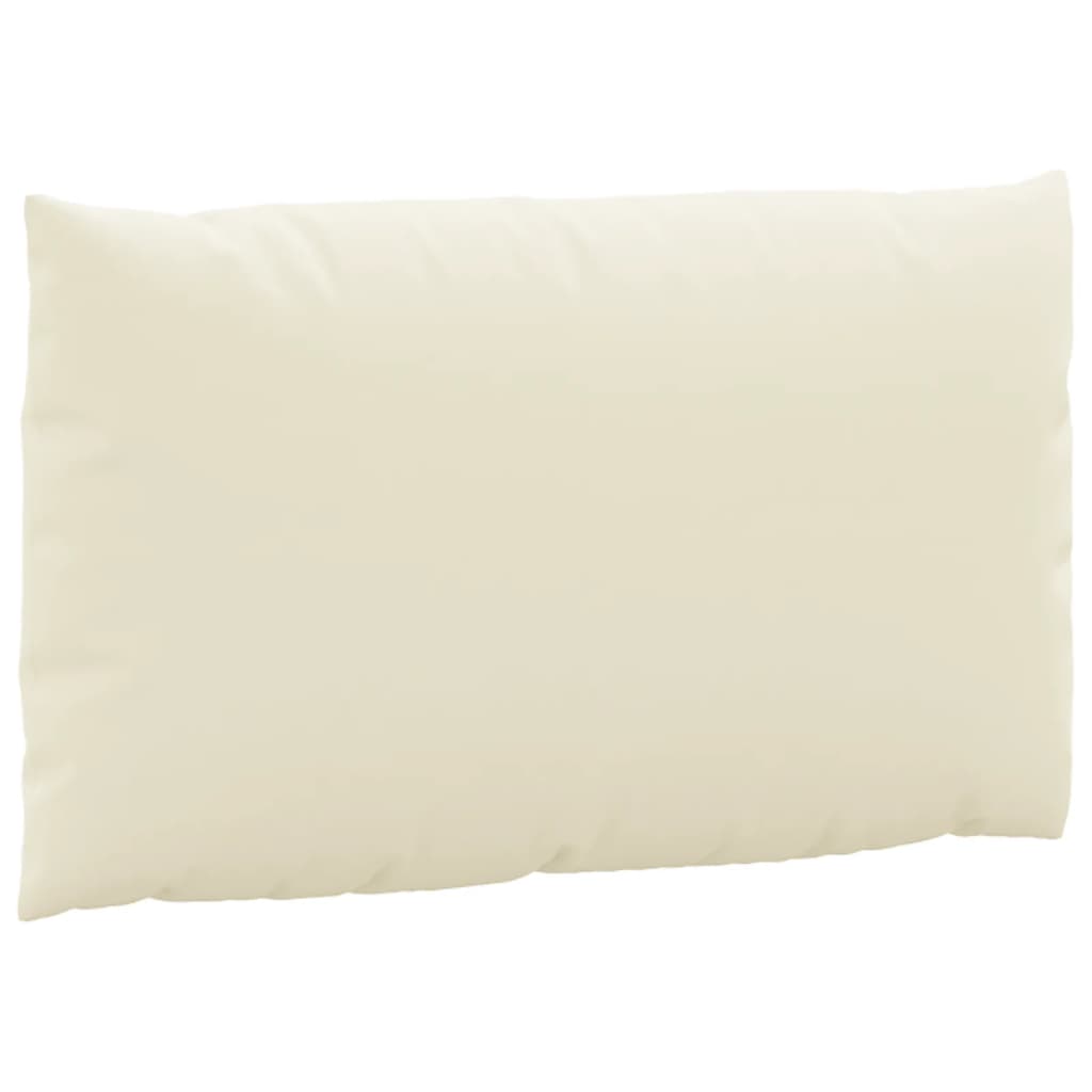 vidaXL Coussins de palette 3 pcs blanc crème tissu oxford