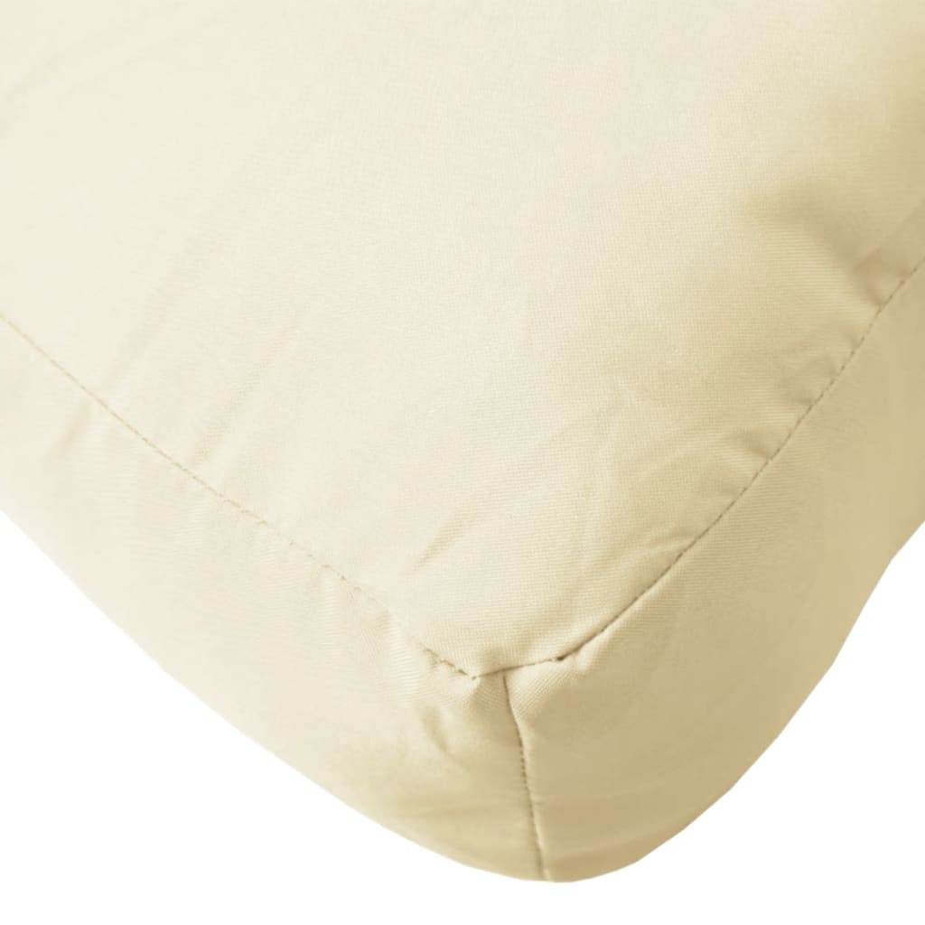 vidaXL Coussins de palette 3 pcs blanc crème tissu oxford