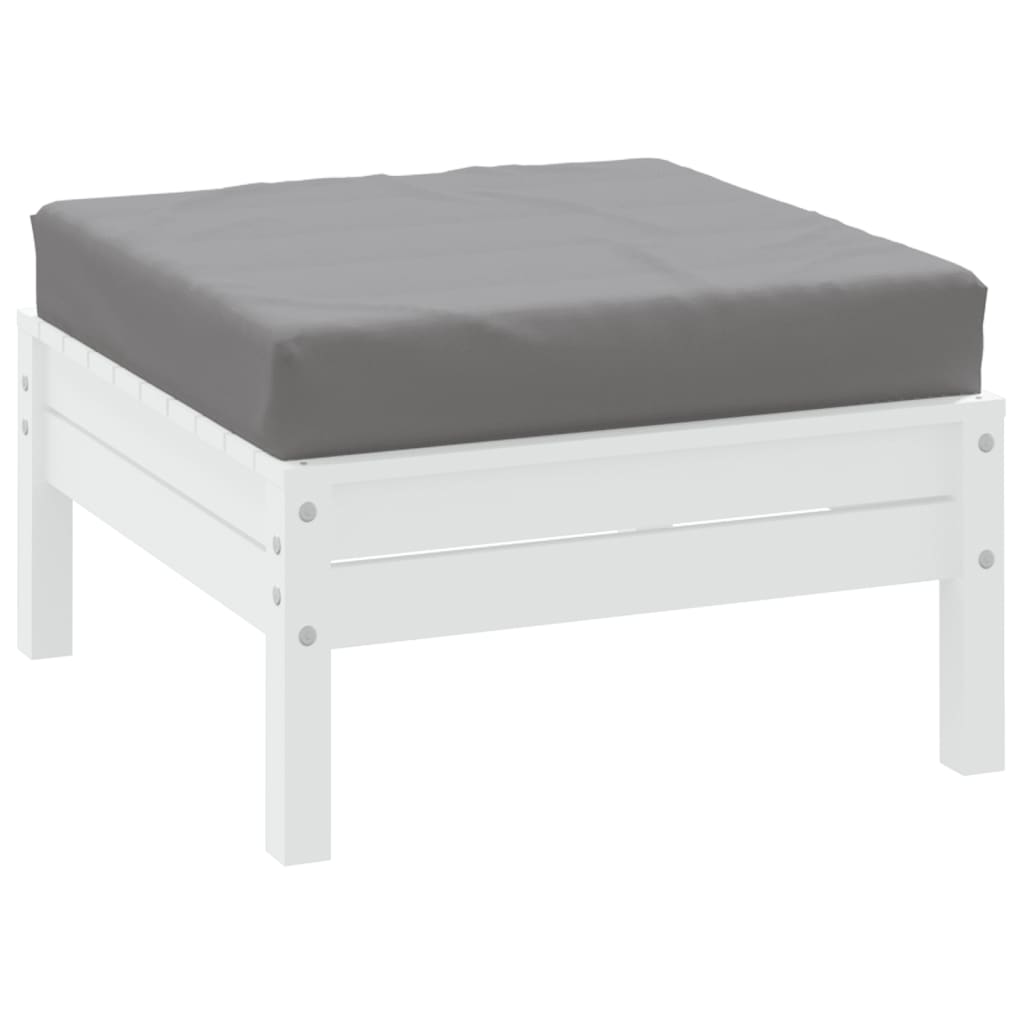 vidaXL Coussin de palette gris 60x60x8 cm tissu oxford
