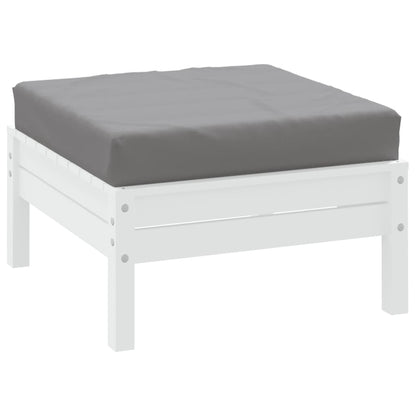vidaXL Coussin de palette gris 60x60x8 cm tissu oxford