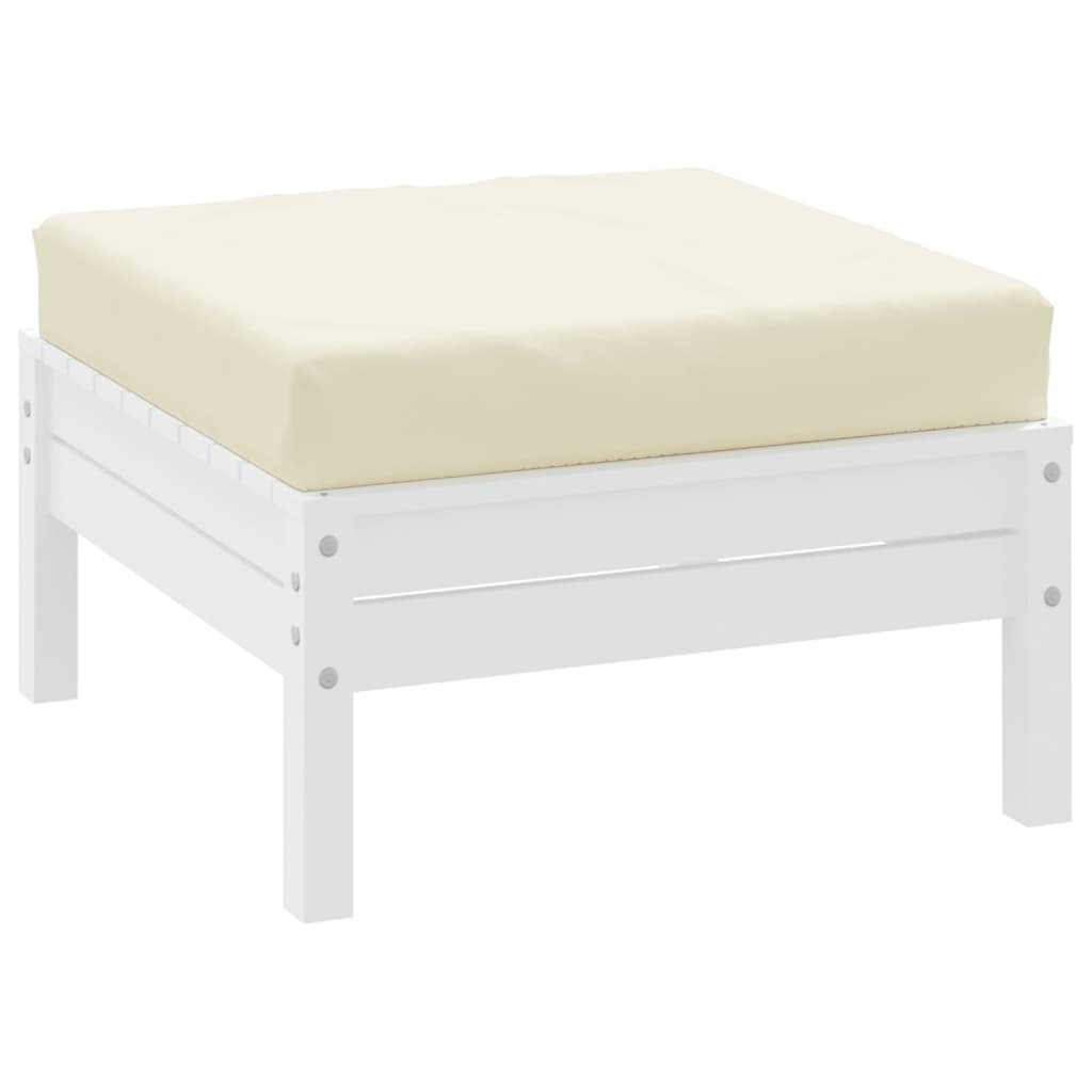 vidaXL Coussin de palette crème 60x60x8 cm tissu oxford