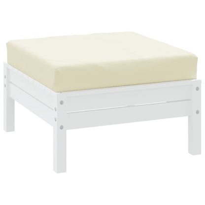 vidaXL Coussin de palette crème 60x60x8 cm tissu oxford