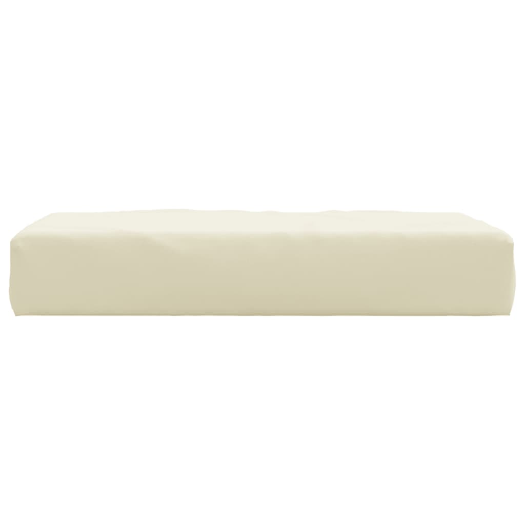 vidaXL Coussin de palette crème 60x60x8 cm tissu oxford