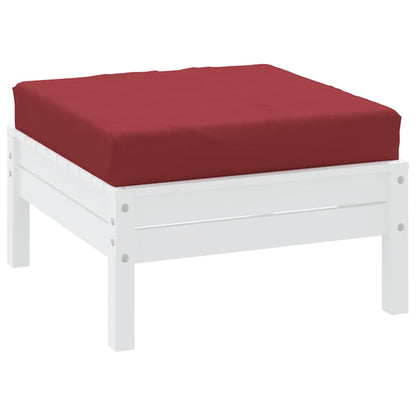 vidaXL Coussin de palette rouge bordeaux 60x60x8 cm tissu oxford